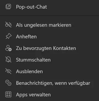 Microsoft Teams Guide Chat löschen
