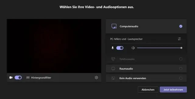 Microsoft Teams Guide Hintergrundfilter