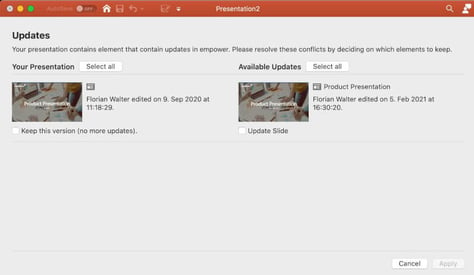 powerpoint add in für macOS update benachrichtigung