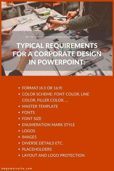 powerpoint add in macOS Corporate Design requirements