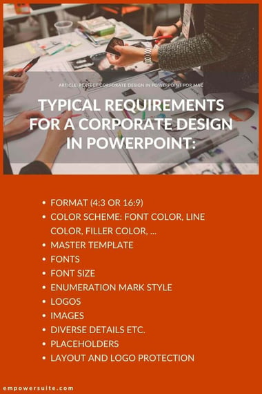 powerpoint add in macOS Corporate Design requirements