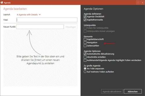 Powerpoint agenda erstellen agenda editor