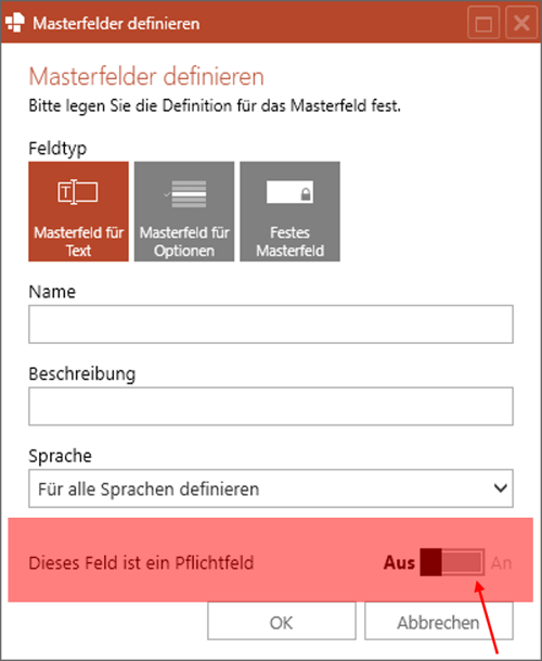 Powerpoint masterfelder einrichten pflichtfelder