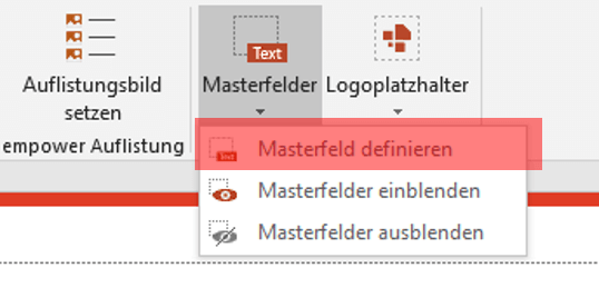 Powerpoint masterfelder einrichten empower slides definieren