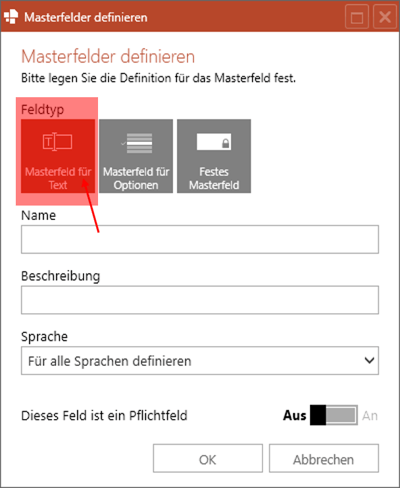 Powerpoint masterfelder einrichten für text