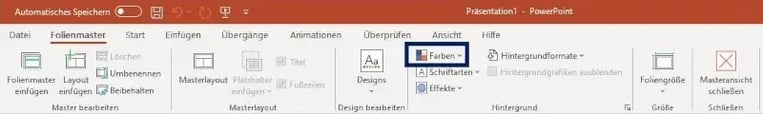 masterfolie powerpoint farbe auswählen