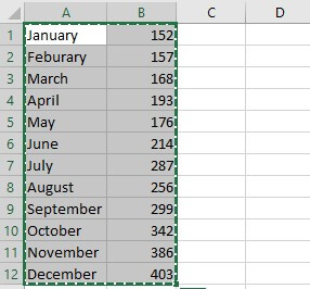 rotate excel rows and columns select chart