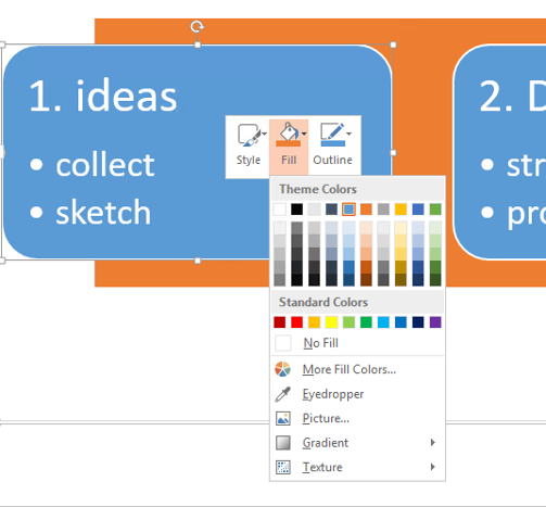 Create smartart graphics in microsoft office