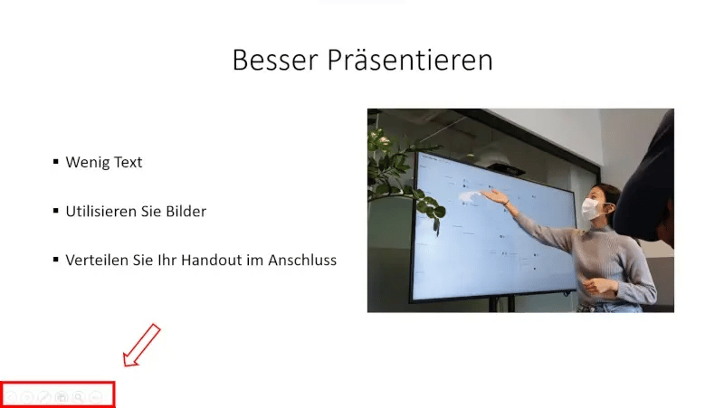 Bessere Präsentation PowerPoint Auswahlmenü für Referentenansicht