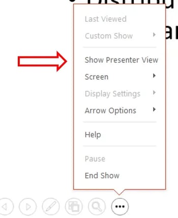 better presentations with Powerpoint show presenter view