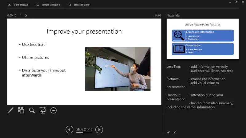 screen presenter view better presentations with Powerpoint