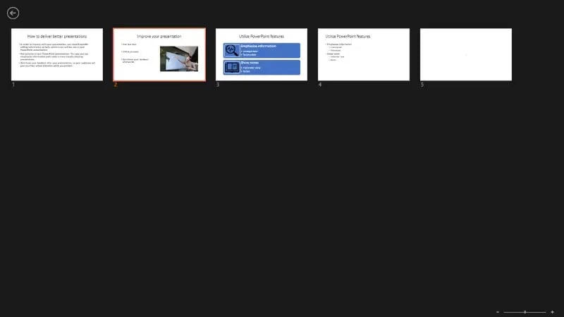 better presentations with Powerpoint all slides overview