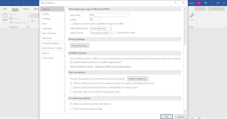 uniform corporate design Office themes  template files start screen