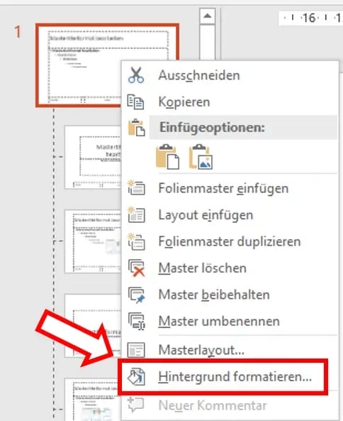 Wasserzeichen in Office PowerPoint Hintergrund formatieren