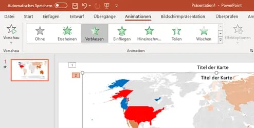 weltkarte in powerpoint erstellen animation