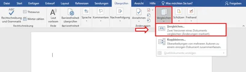 Word Dokumente vergleichen