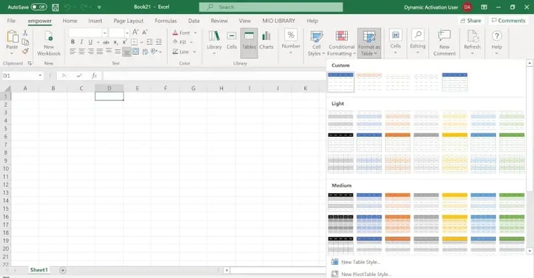 work smarter in excel with empower sheets custom settings