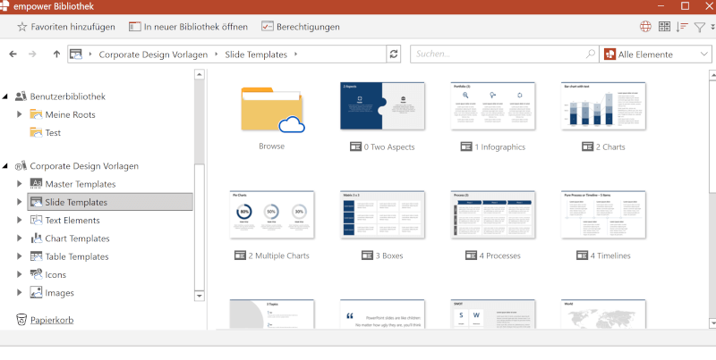 powerpoint zusammen bearbeiten bibliothek folienvorlagen