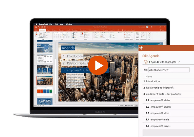 Agenda Assistent empower für Microsoft Office und 365