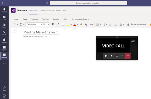 Onenote Microsoft Teams Business App