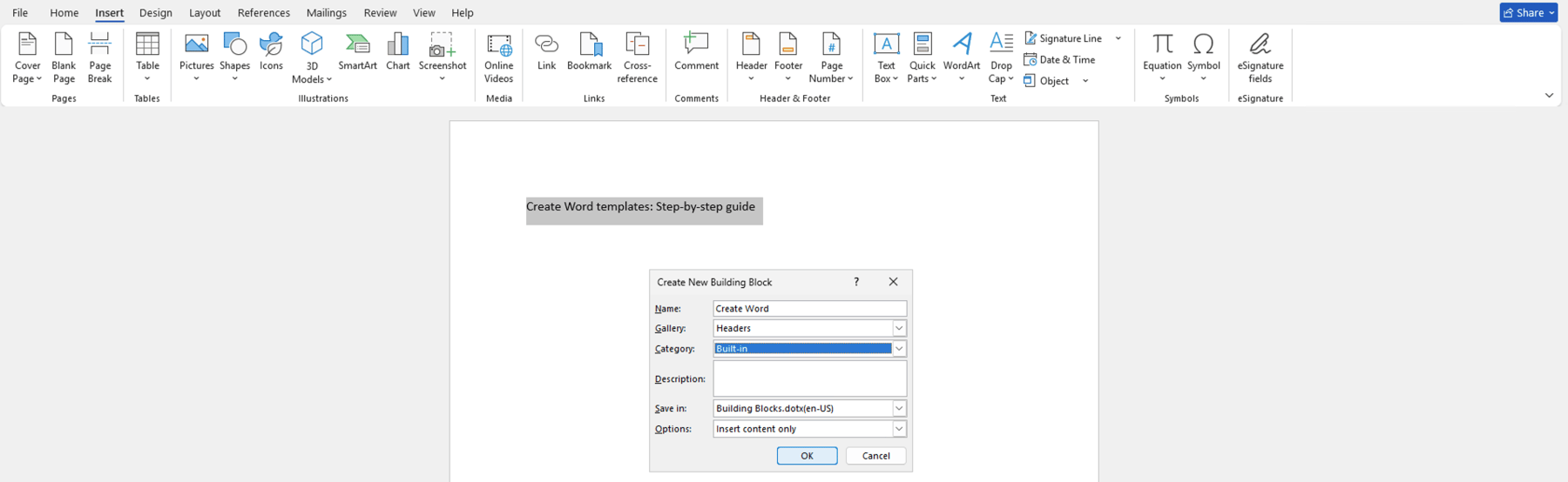Create Word templates: Step-by-step guide