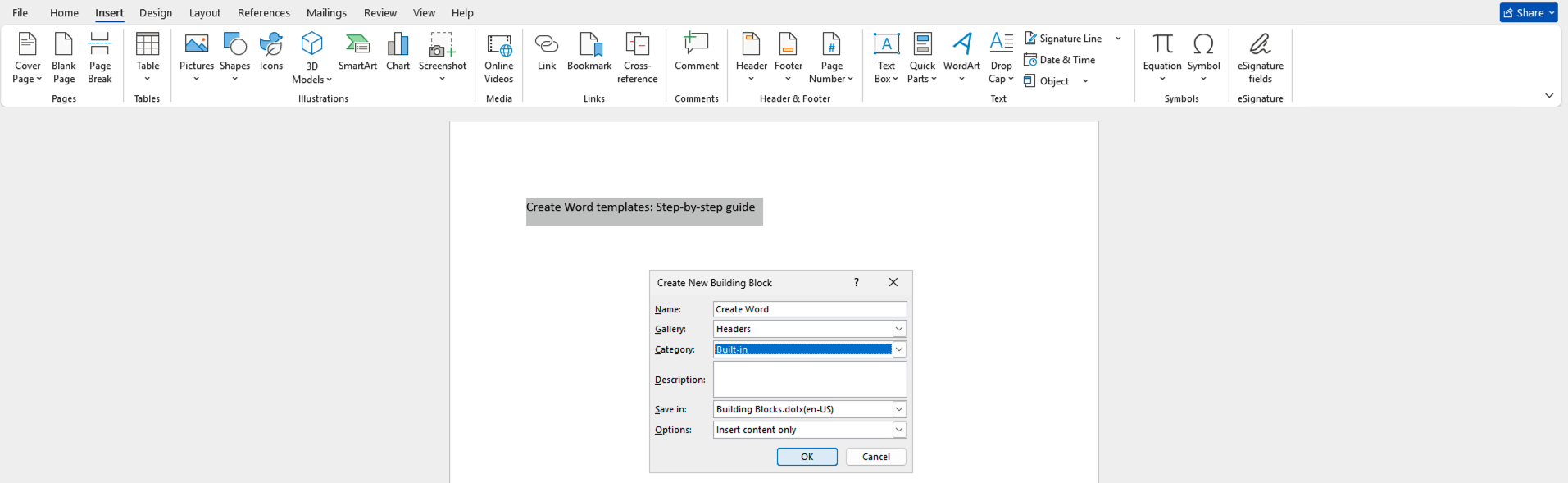 Create Word templates: Step-by-step guide