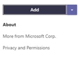 add teams en Microsoft Teams business apps