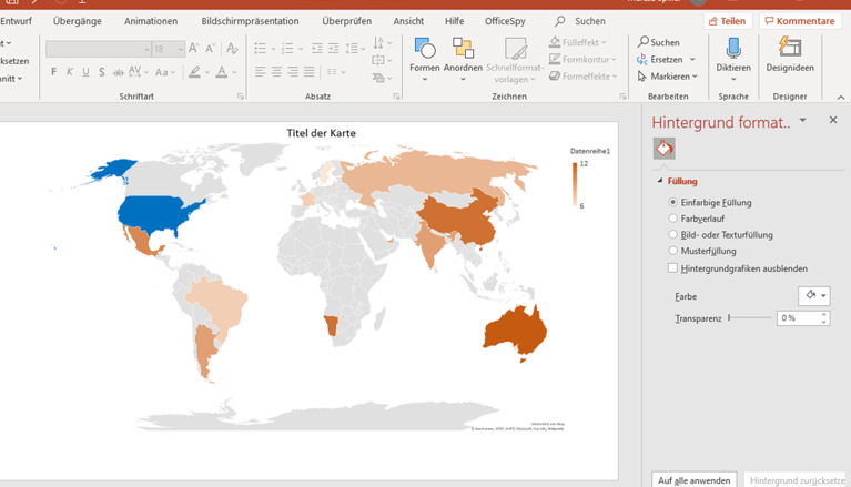 Weltkarte in PowerPoint erstellen - So geht's