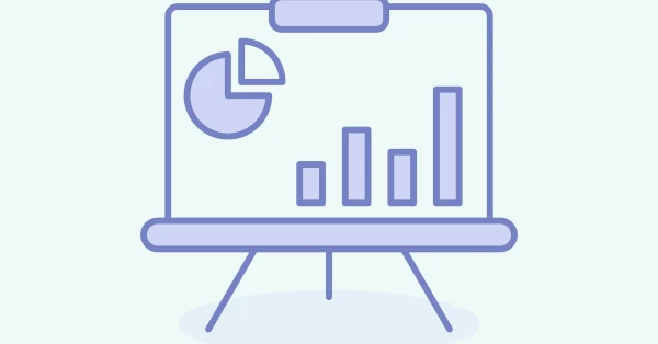 Flipchart mit Diagrammen