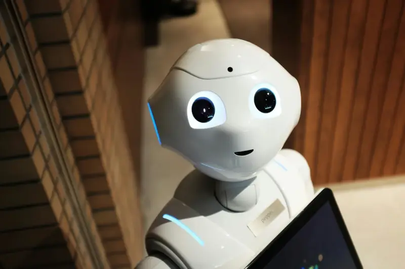 Robot looking up Robot looking up