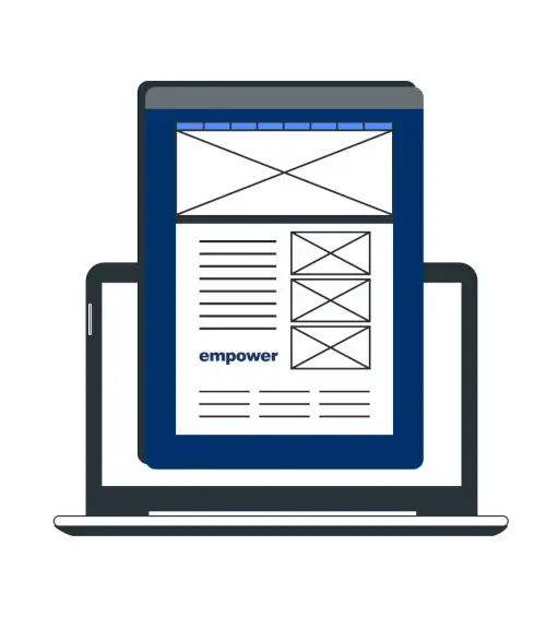 Geschäftsdokument auf Laptop Geschäftsdokument auf Laptop
