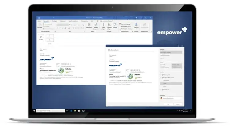 Central Email signature management with empower