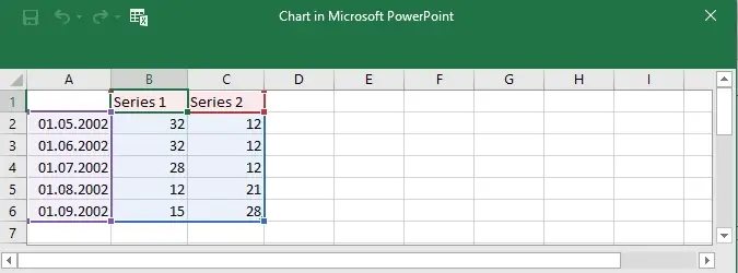 create area chart powerpoint without dedicated charting software