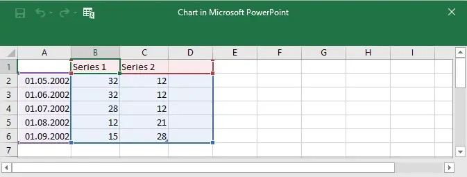 create area chart powerpoint without dedicated charting software