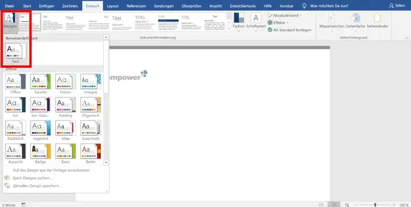 word-vorlage erstellen einheitliches design unternehmensweit