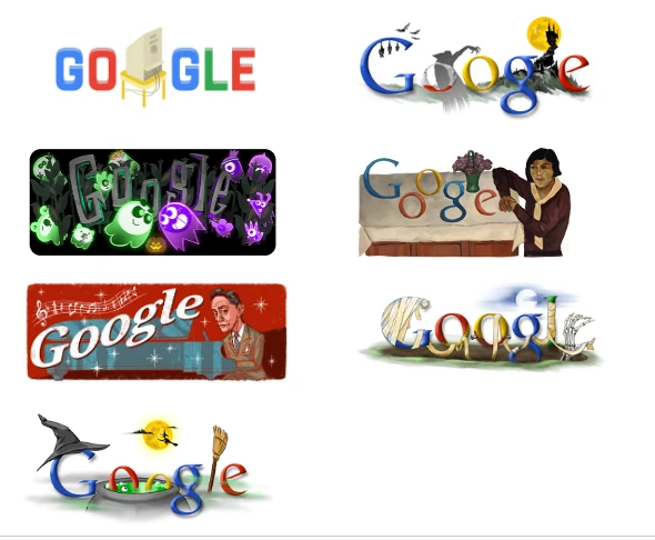 dynamisches Branding Google Doodle Konzept