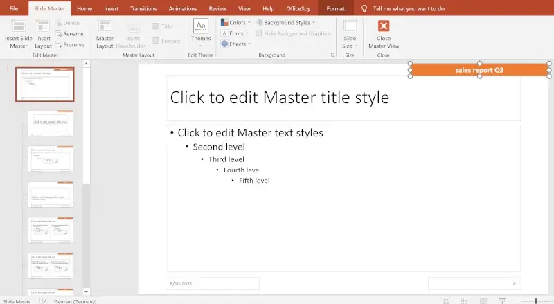 insert and edit or change a footer in powerpoint footnote formatting