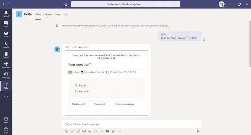 Microsoft Teams Guide Polly