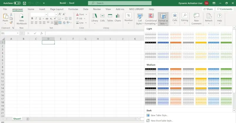 empower sheets work smarter in excel Vorschau Arbeitsmappe