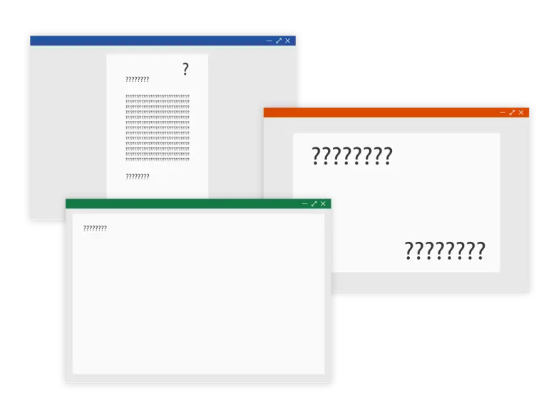 create documents automatically instead of wondering about contents