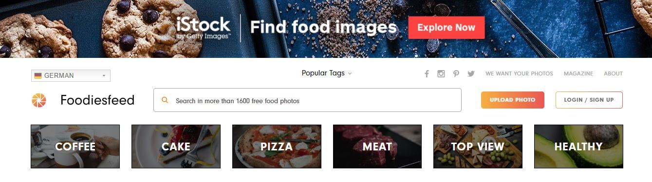 foodiesfeed free stock photo sources for PowerPoint presentations